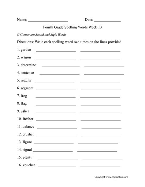 1st Grade Spelling Worksheet Free