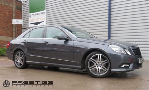 Mercedes E Class 2010 Saloon In For Wheel Refurbishing And Diamond Cut Finish Prestige Wheel