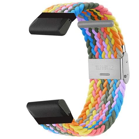 Flätat klockarmband Garmin MARQ Athlete Gen2 Light Rainbow