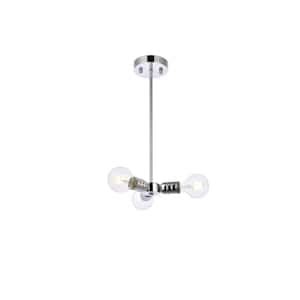 Home Living Watt Light Chrome Pendant Light With No Shade No