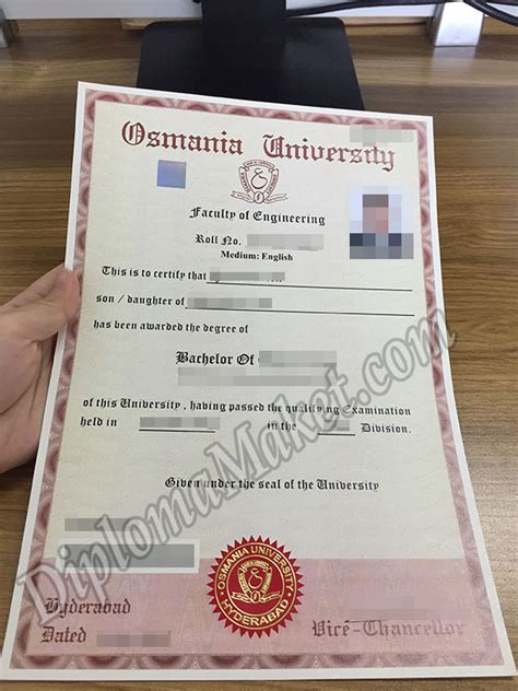 Osmania University Certificates