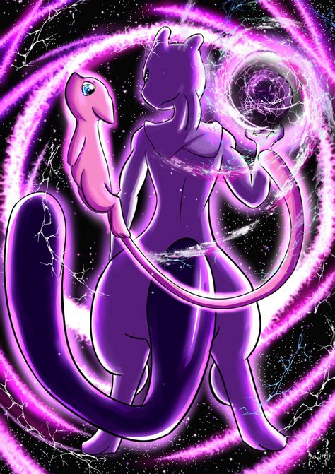 Pokemon Cute Mew And Mewtwo