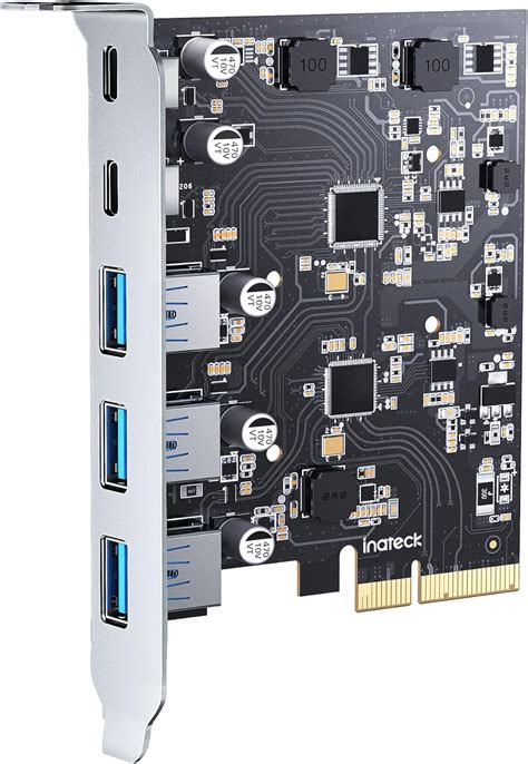 Inateck PCIe To USB 3 2 Gen 2 Card With 16 Gbps Bandwidth 3 USB Type A