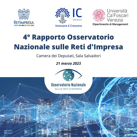 Convegno Rapporto Osservatorio Nazionale Sulle Reti D Impresa