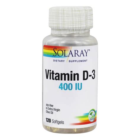 Solaray Vitamin D Iu Softgels Walmart Walmart