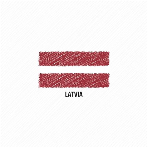 Premium Vector Latvia Flag Template Flat Vector Illustration