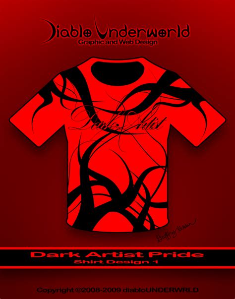 Dark Artist Prideshirtfront By Diablounderwrld On Deviantart