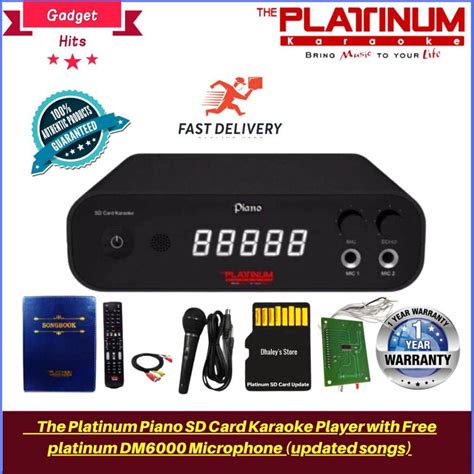 The Platinum Piano Sd Card Karaoke Player With Free Platinum Dm