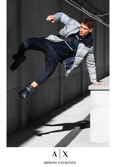 Fabio Mancini Models Armani Exchange Fall Winter Collection Top