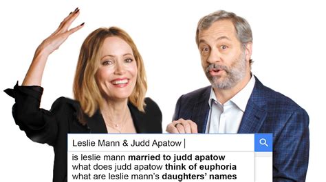 Leslie Mann & Judd Apatow Answer the Web's Most Searched Questions ...