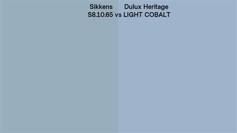 Sikkens S Vs Dulux Heritage Light Cobalt Side By Side Comparison