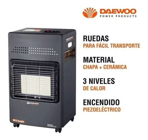 Estufa Calefactor Garrafera Daewoo Dany Regulador K En Venta En