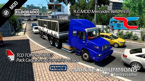 Truck Mb R C Mod Pack Carga Seca Graneleiro Manos Tonho Nunes