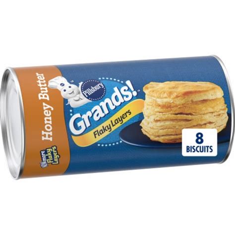 Pillsbury Grands Flaky Layers Honey Butter Biscuit Dough 8 Ct 2 04