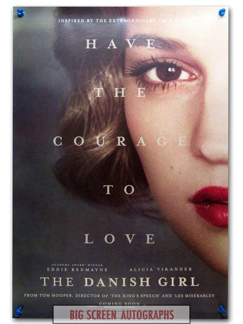 The Danish Girl one sheet poster B | Big Screen Autographs