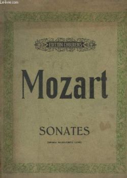 MOZART Sonates Wolfgang Amadeus Mozart Babelio