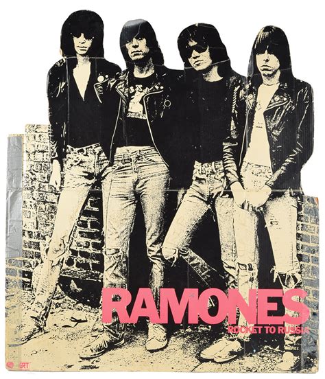 Ramones Signed 'Rocket to Russia' Standee | RR Auction