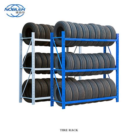 Customized Powder Coating Steel Pallet Tyre Rack Storage Stacking Truck