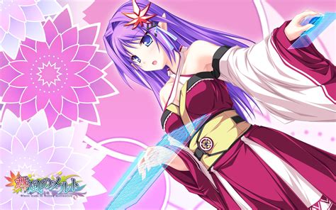 Woman With Purple Hair Anime Character Hd Wallpaper Wallpaper Flare