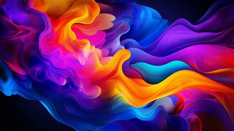 a mesmerizing neon fluid abstract background vibrant neon colors and ...