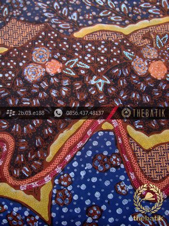 Jual Kain Batik Sutera Motif Kombinasi THEBATIK Indonesia