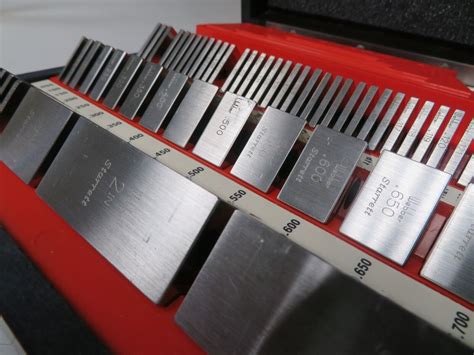 Starrett Webber Square Steel Piece Gage Block Set A Ss A Grade