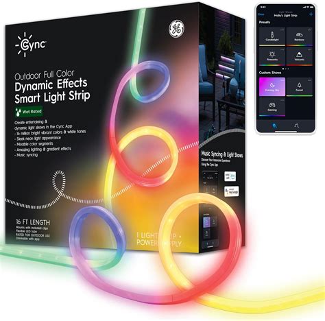 Amazon Cync Ge Dynamic Effects Smart Led Light Strip With Music