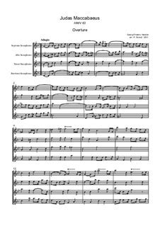 Judas Maccabaeus HWV 63 by G F Händel sheet music on MusicaNeo