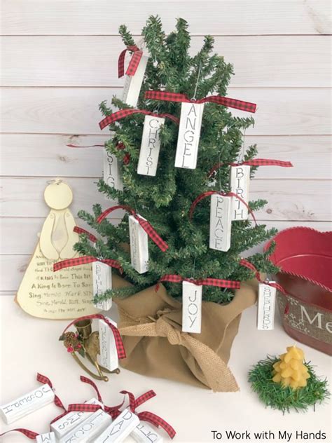 Easy Diy Jenga Christmas Ornaments Handmade Christmas Tree Easy