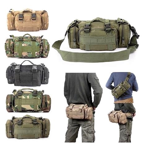 Pochete Militar T Tica Casual Bolsa De Cintura E Transversal Esportiva