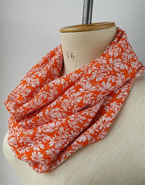 Foulard Floral Foulard Fleurs Foulard Femme Foulard Fait Main Cache