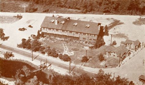 Aerial View Log Cabin Lodge Medford Lakes Nj Copy Historical