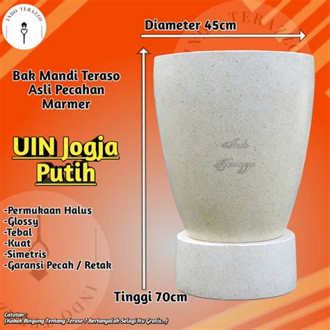 Jual INDO TERAZO BAK AIR KAMAR MANDI MINIMALIS TERASO MARMER T70 D45