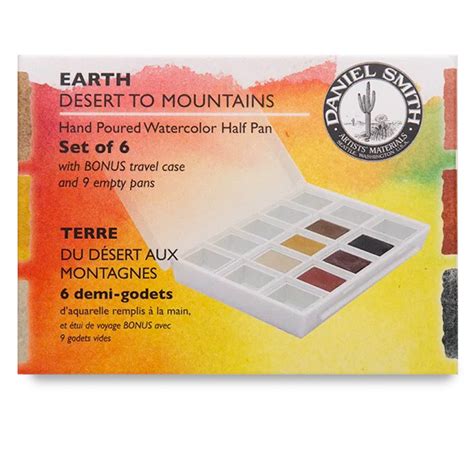 Daniel Smith Extra Fine Watercolor Half Pan Set Earth