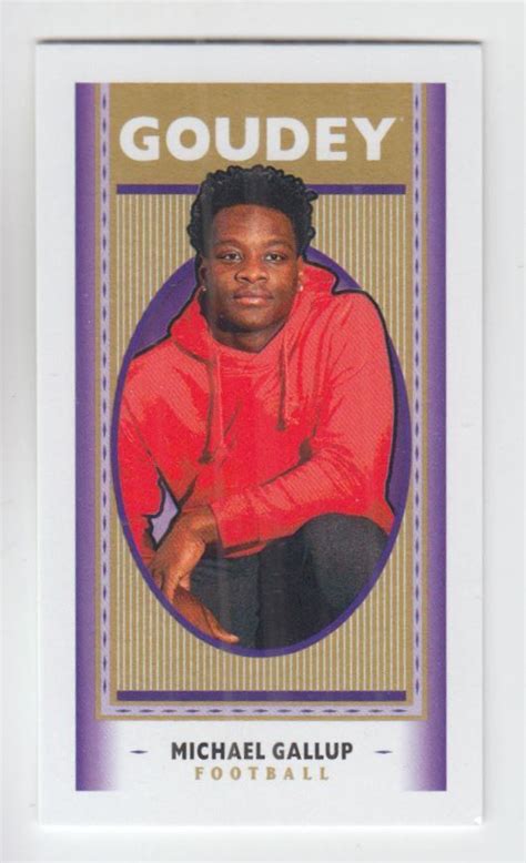 2019 Upper Deck Goodwin Champions Goudey Mini G6 Michael Gallup EBay