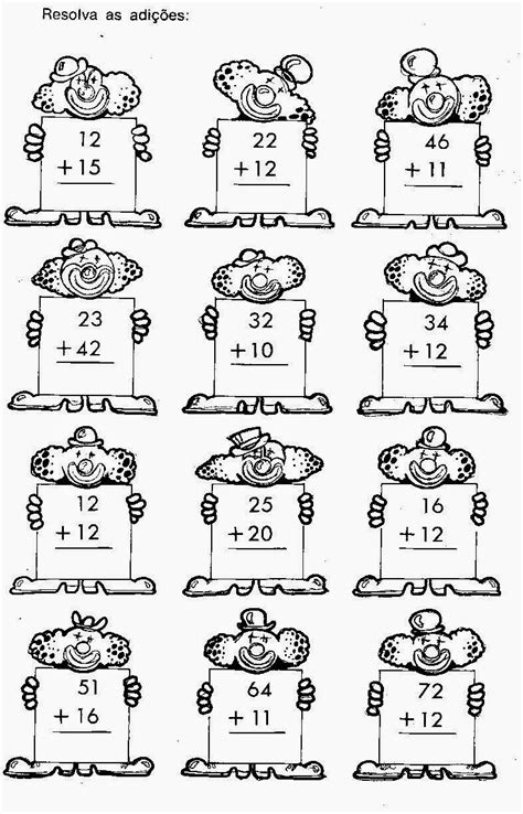 Atividades De Matemática De Adição Viver De Educar