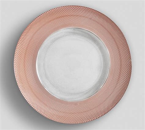 Monique Lhuillier Melrose Glass Charger Plate Pottery Barn