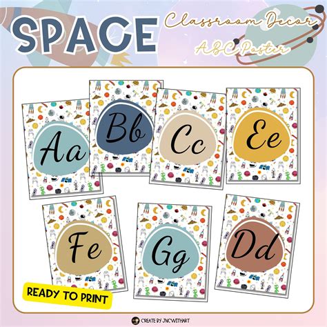 Space Themed Classroom Decor Bundle Printable Back to School Classroom ...