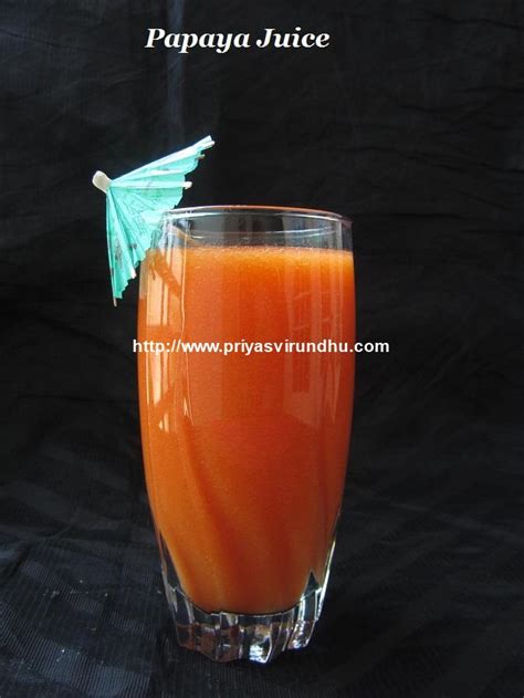 Priyas Virundhu Papaya Juicehow To Make Papaya Juicepapaya Juice