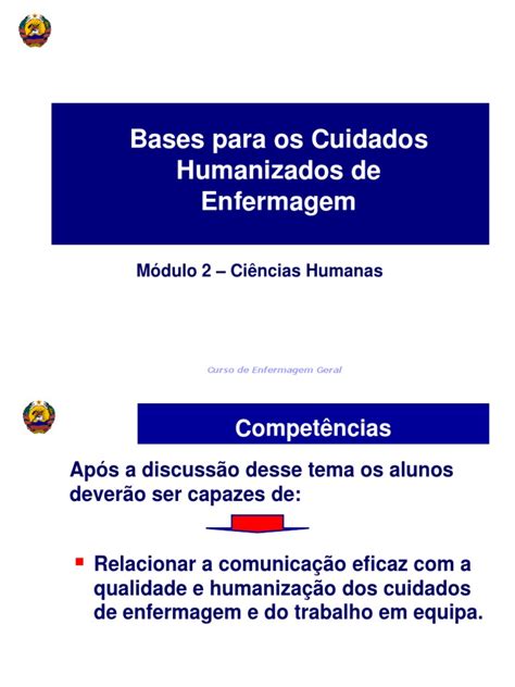 Bases Para Os Cuidados Humanizados De Enfermagem Conceitos E