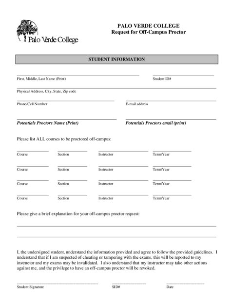 Fillable Online Proctor Report Form Fax Email Print Pdffiller