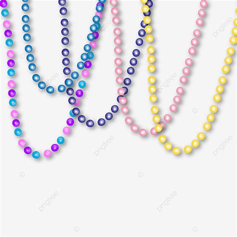 Mardi Gras Beads Vector Hd Images Mardi Gras Beautiful Beads Beads