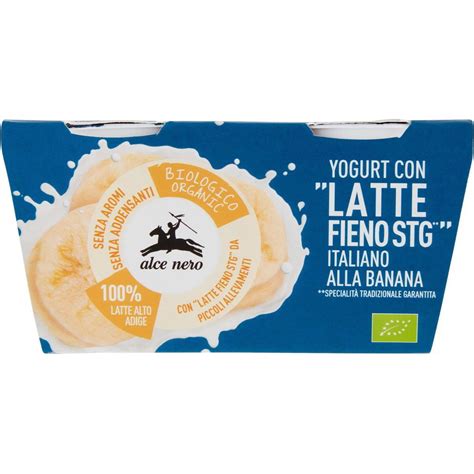 Yogurt Intero Alla Banana ALCE NERO 2 X 125 G Coop Shop