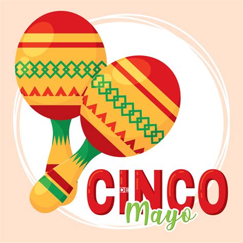 Pair Of Traditional Maracas Cinco De Mayo Vector 28153616 Vector Art At Vecteezy