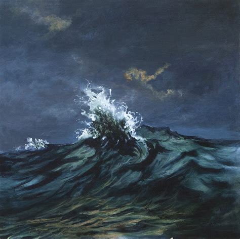 STORM AT SEA 100 X 100CM - Watershed Gallery - Pokolbin, Hunter Valley