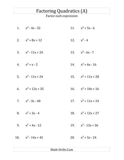 Factoring Binomials Practice Problems