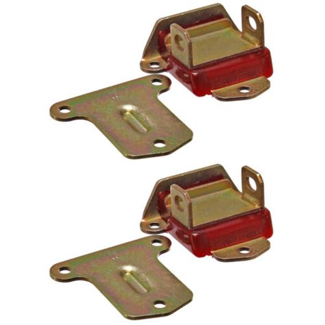 Early Sbc Bbc Engine Motor Mounts Polyurethane 2 58 Wide Red Zinc Pair Ebay