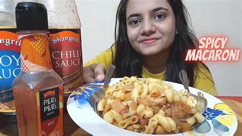 Asmr Spicy Chicken Macaroni Mukbang No Talking Eating Show Real