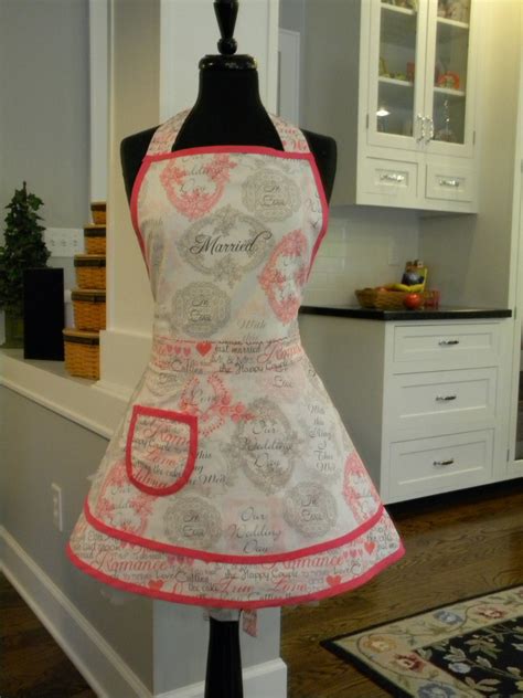 Womens Apron Bridalwedding Double Skirt By Myemptynestdesigns