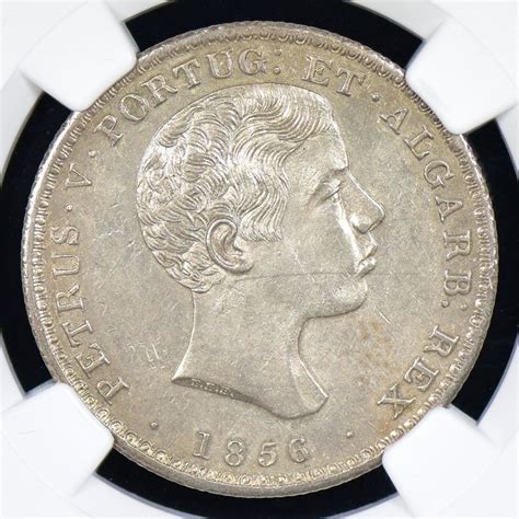 Portugal D Pedro V 1853 1861 500 Reis 1856 NGC Catawiki